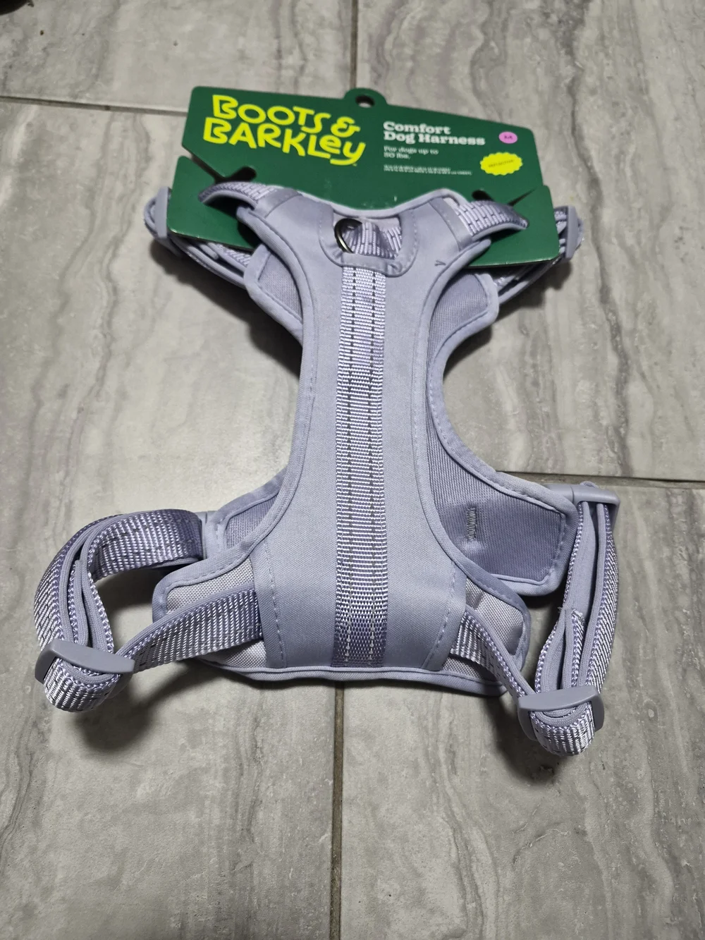 Boots & Barkley Pink and Green Dog Harness Packaging Size M